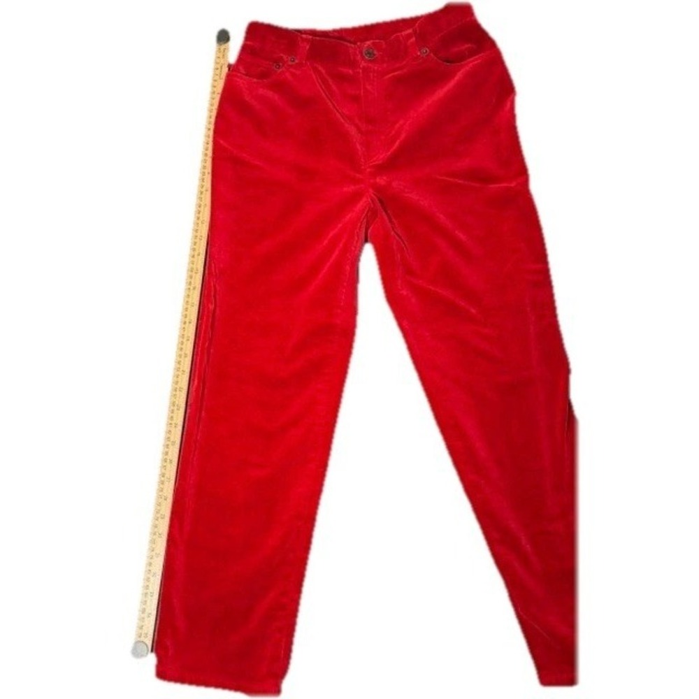 Lauren Jeans Co. Ralph Lauren‎ Red Velvet Pants – Women's 8 Petite